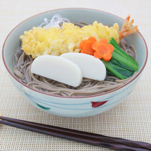 Soba Noodle with Shrimp Tempura and Kamaboko